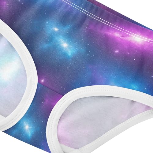 Vibrant Rainbow Stars Clouds Toddler Underwear Floral 2t Cotton Panties for Girl Fun Print Undies Kids Briefs4