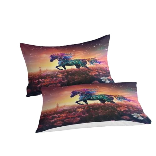 Housse de couette 220x240 cheval avec fermeture éclair lit king 3D - 5