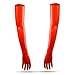 Produktbild 100% Latex rubber Handschuhe schulterlang 0,4mm rot getaucht (FM) (M)