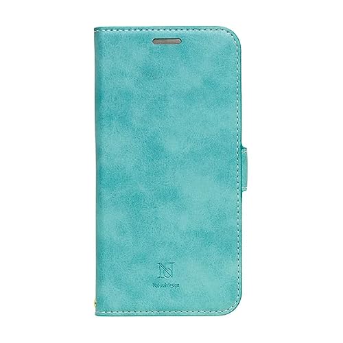 ナチュラルデザイン 手帳型ケース iP22－61P－VS08 ターコイズ│スマホケース 携帯カバー iPhoneケース