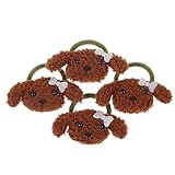 BESPORTBLE 4 Stück Hundehaarbänder für Kleine Hunde und Welpen Pfotenfreundliche Schonende Haargummis für Haustierfrisuren Vielseitig Einsetzbar für Katzen und Kaninchen Dekoratives Zubehör