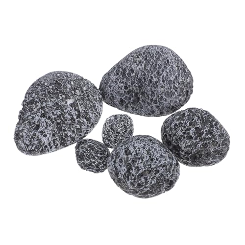 POPETPOP 6pcs Fake Rocks for Garden Landscape Fake Rocks Artificial Stone for Plant Bonsai