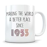 Funny 68th Birthday Gift for Women and Men - 1953 Turning 68 Years Old Happy Bday Coffee Mug - Gag...