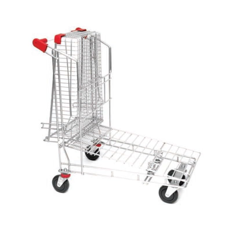 Carrello pianetta brico garden self-service imbottigliabile con supporto laterale e cesto ribaltabile 670x980x1040h kg.300 28FBG