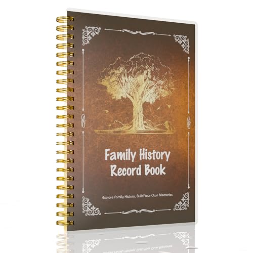 Family History Record Book - My Family Tree & Genealogy Planner, Personalized Scrapbook Journal for Recording Ancestors, Family Members, and Memories, Unique Gift for Heritage Keepsake