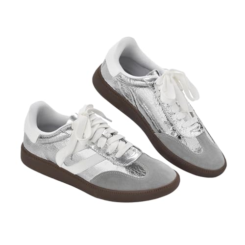 BEST TRENDY Stylish Fashion Sneakers for Women - Versatile Tennis, Running & Work Shoes, Available in Black, Silver, Gold, and White, Comfortable, Durable & Trendy Footwear for Every Occasion4