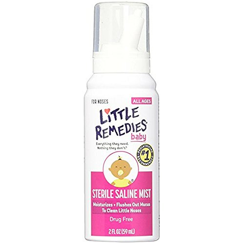 Little Remedies Sterile Saline Nasal Mist | Safe for Newborns | 2 Fl