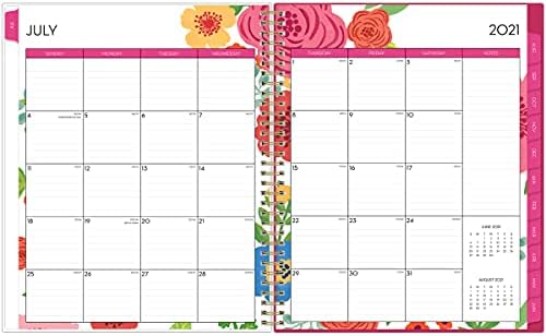 Blue Sky 2021-2022 Academic Year Weekly & Monthly Planner, 8.5" x 11", Flexible Cover, Wirebound, Mahalo (100149-A22)