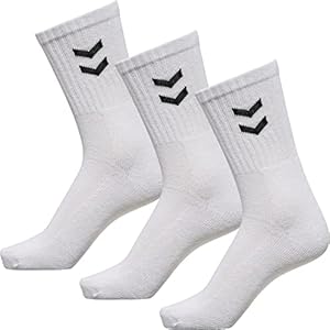 hummel Unisex Sportsocken Basic - 15er Pack I Weiß 46/48