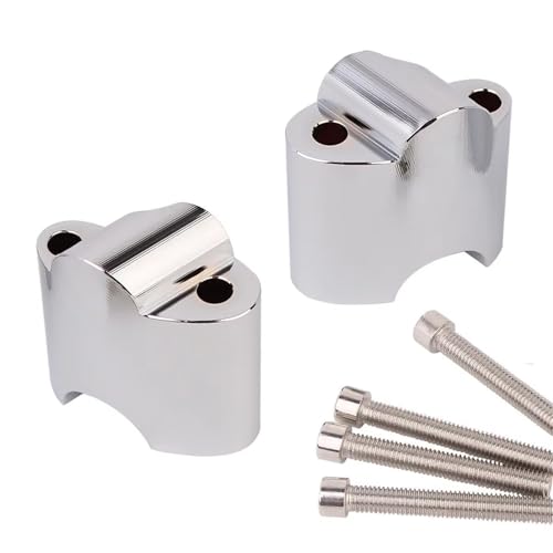 Riser guidon chrome 1" avec rehausseur 2" pour moto XL1200XS 2010-2020