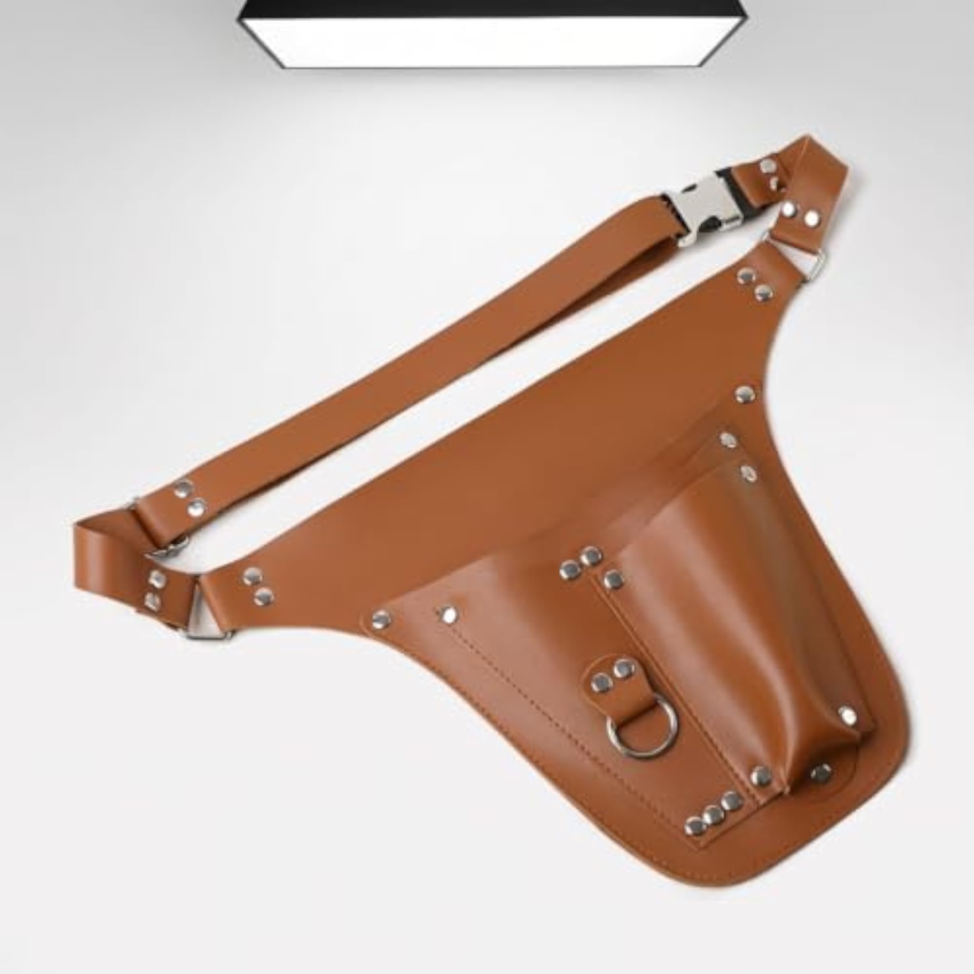 Utilitarian Waist Bag with Adjustable Strap, Edgy Inspired