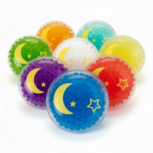 Image of Boo Boo Ice Pack for Kids, Small Ice Pack for Injuries Cold Compress Gel Pack Cold Therapy for Scrape Knee, Bump Head, Hurt Elbow, Hit Thumb (8 Count (Moon Star))