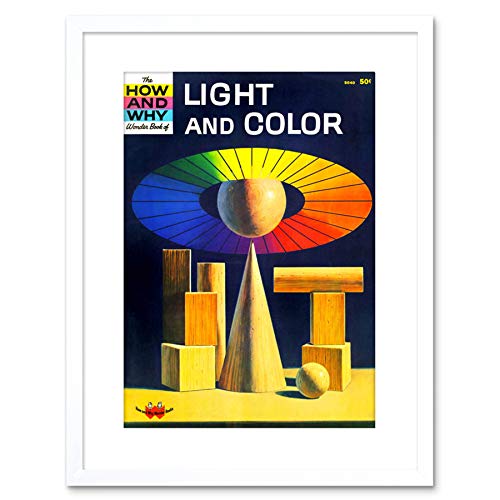 9x7 '' SCIENCE BOOK HOW WHY LIGHT COLOR CHILDREN FRAMED