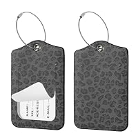 Ksriylm – Ksriylm 2 Stück Personalisiert Leopard Kofferanhänger, Schne
