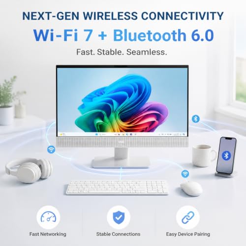 Image of Dell 24 All in One Touchscreen Desktop, Intel Ultra 7 355, 16GB RAM 1TB SSD