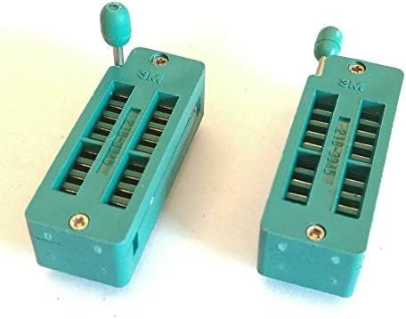 2x 18 Pin 2.54mm ZIF ZIP IC Test DIP Board Socket Universal 218-3345