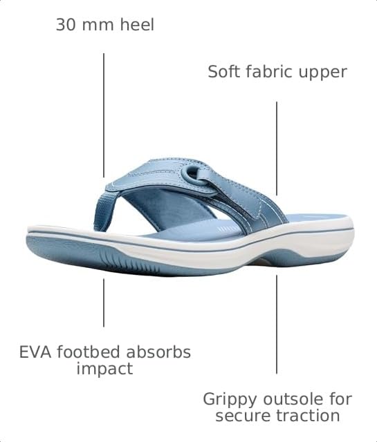 Image of Clarks Women's Breeze Reyna Cloudsteppers Flip-Flop