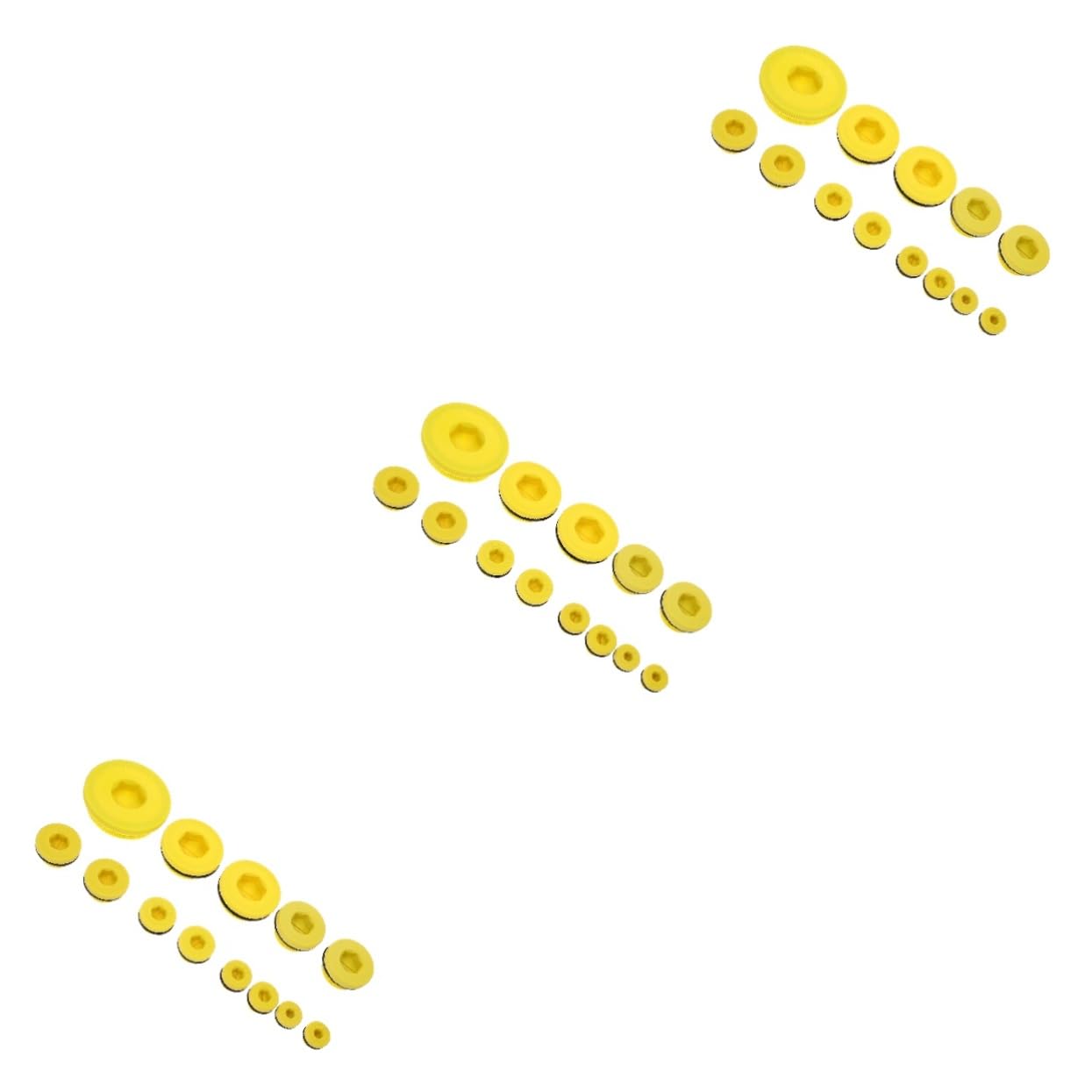 39pcs Plugs Assorted Socket End Cap Replacement for Socket Countersunk Screws