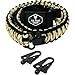 Ten Point Gear Gun Sling Paracord 550 Adjustible w/Swivels (Multiple Color Options) (Black & Tan Camo)
