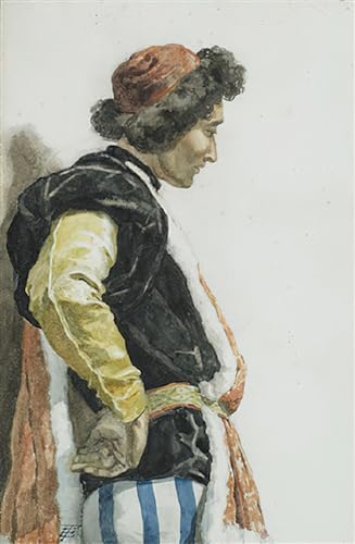 Pintura Sobre Lienzo de Figura Romana de Roesler Franz Regalo Artístico Original 60x90cm