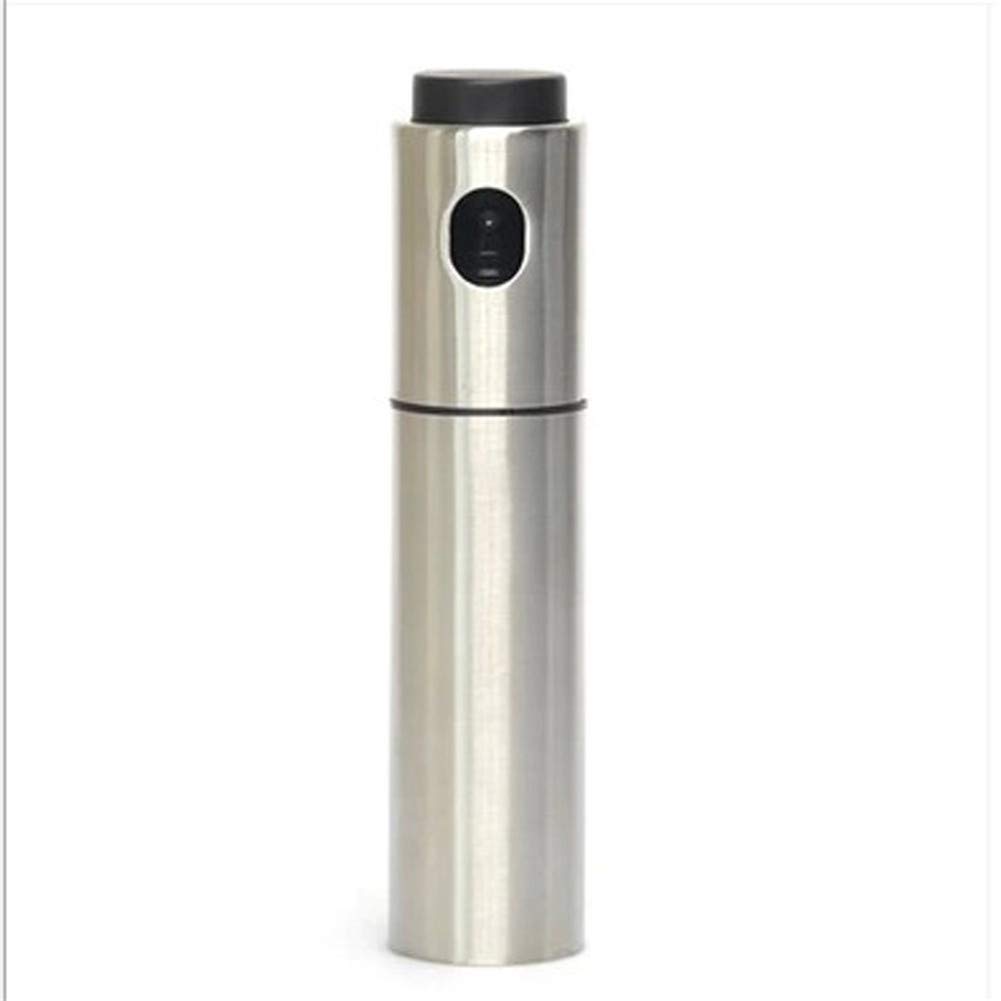 Szaerfa Kitchen Stainless Steel Oliver Oil Vinegar Dispenser Mister Spray Bottle Durable 100Ml Container For Cooking Barbecue Salads Frying Baking