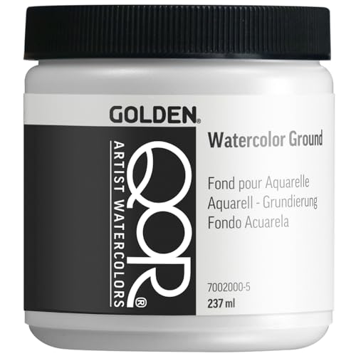 QoR Watercolor Ground by GOLDEN, 8 oz. Jar, Professional Mediums & Grounds