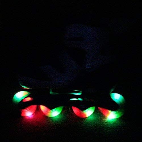 Miniatura 6 de Patines en línea ajustables para niños con ruedas iluminadas para niños y niñas de 5 a 8 a 12 años, patines juveniles para principiantes,