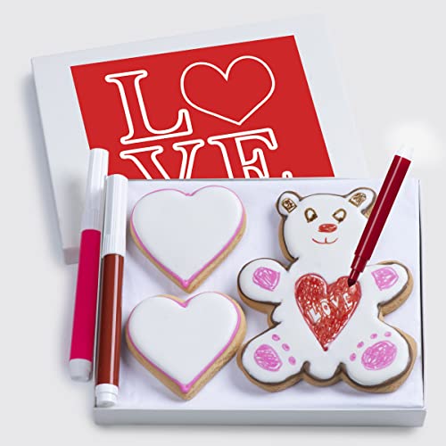 Valentines Day Cookies Gift Basket Decorating Kit...