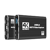 Tangxi 4K Video Capture Card for Streaming, HDMI to USB 3.0 Capture Card, Work with Camera, Game Console, PC, OBS