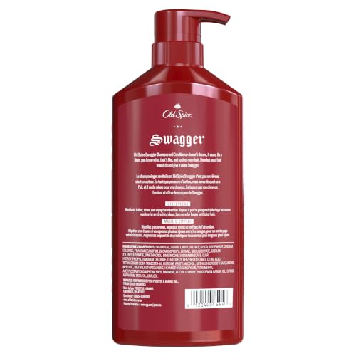 Old Spice Mens 2-in-1 Shampoo and Conditioner, Swagger, Cedarwood Lime Scent, For All Hair Types, Healthier, Fuller, Moisturized Looking Hair, Barbershop Quality, Remove Dirt & Oil, 21.9 fl oz - image 8