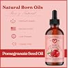 SALE! 4oz Pomegranate Seed Oil, 100% Pure and Natural, Organic and Rich in Antioxidants for Supple, Soft Skin and Hair - Includes Dropper & Pump
