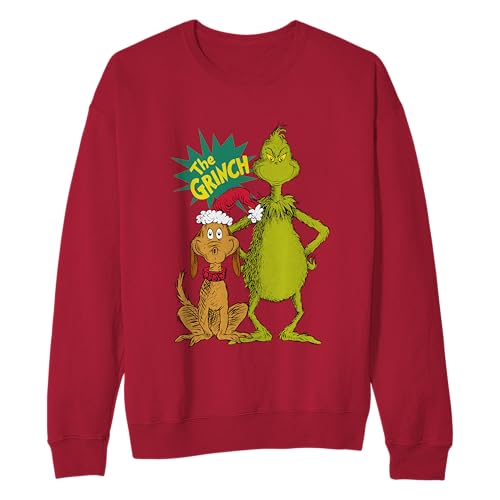 Isaac Morris Limited The Grinch and Max Kids and Adult Sized Crewneck Sweatshirt2