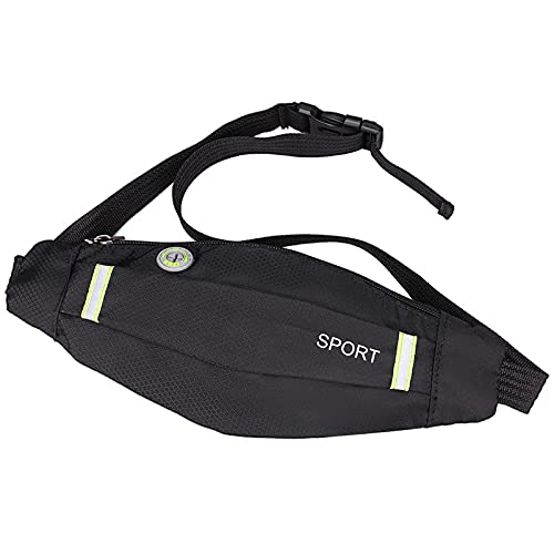 YUSHUO ウエストバッグ ウエストポーチ ランニングポーチ 超軽量 撥水性 反射板付き イヤホンホール 旅行 ジョギング 山登り アウトドアポーチ