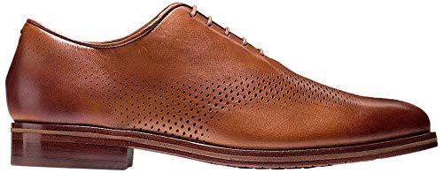 Cole Haan Men's Washington Grand Laser Wing Oxfords, British Tan/Lava Energy, 10-M US