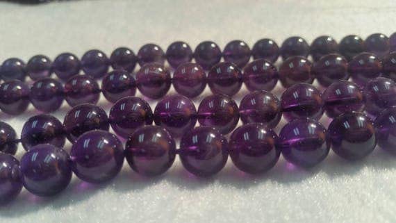 Améthyste perles rondes 10mm LKBEADS lot de 2 fils de 40cm pour création de bijoux uniques
