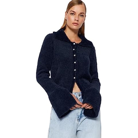 Trendyol Women's Slim Fit Long Sleeve Cardigan Cover