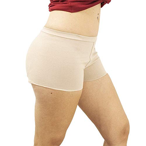 Kit 02 Calcinhas Short Modela e Aumenta o Bumbum- John Skull Cor:Bege;Tamanho:M