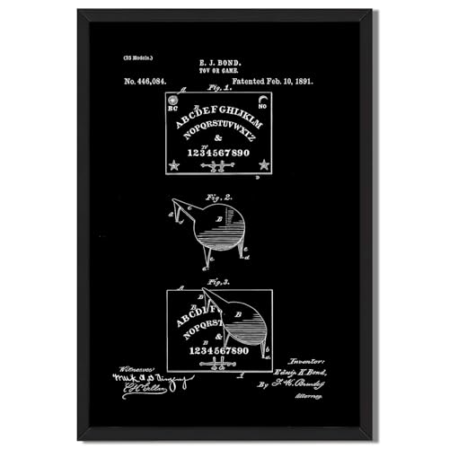 Ouija Board Patent Poster Canvas Print Art