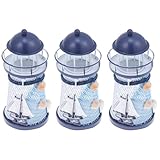 STOBAZA Mediterranean Style Iron Art Candle Holder 5.90 Inch Nautical Tea Light Candle Cup for Wedding Party Home Decor