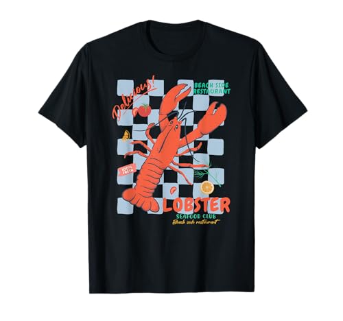 Funny Lobster Crawfish Seafood Delicious Vintage Lobster Camiseta