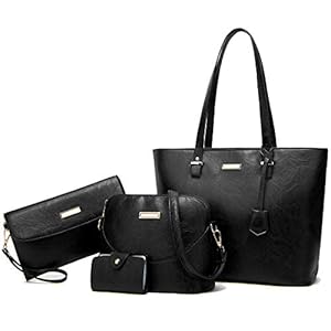 TcIFE handtas dames schoudertas tassen crossbody satchel tas handtassen voor vrouwen portemonnees lichtgewicht zakelijke werk lichtgewicht 2 set