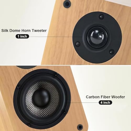 Lonpoo LP42X-1 Bookshelf Speakers,100W Powered Speakers thumb #1