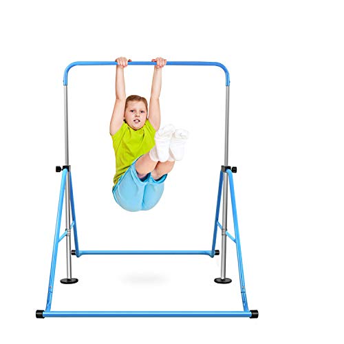 AAIWA Barres de Gymnastique Extensibles, Barres Horizontales de Gymnastique à Hauteur réglable, Barres Pliantes pour Enfants de Formation Junior pour Enfants, Filles, garçons