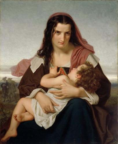 La lettre écarlate Hugues Merle impression sur toile 60x90cm pour habiller un mur vide