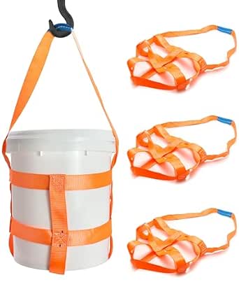 Bucket Pull String Amazon.com: QWORK Durable Bucket Sling with Belly Bands for 5 Gallon ...