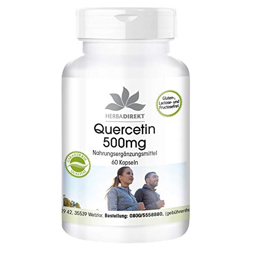 Herba direkt - Quercétine 500mg - 60 gélules - vegan - Hautement dosé Cover