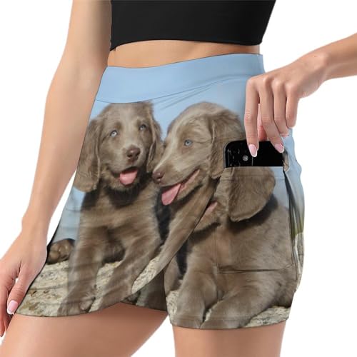 Jupe short de sport femme anti frottement avec poche de rangement