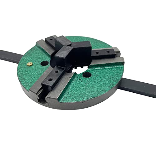Image of INTBUYING 3 Jaws 8 inch Self-centering Welding Positioner Table Chuck Positioner Chuck 200mm Reversible Lathe Chuck Jaw Suitable for Milling Machine and Drilling Machine