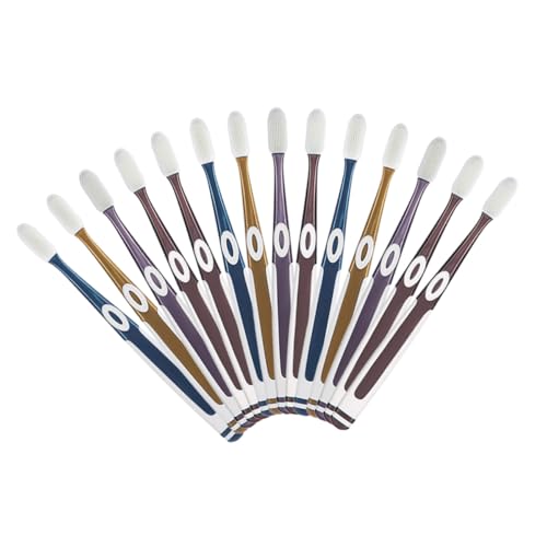 POPETPOP 10 piezas Cabezales de Cepillo de Dientes Portátil con Cerdas Suaves de Silicona Diseño Ergonómico para Limpieza Dental Diaria Accesorios para Hogar y Viaje Color Color Aleatorio
