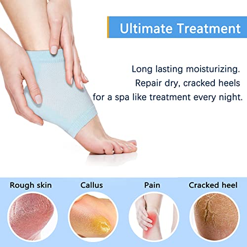 Sptcckare Moisturizing Socks Lotion Gel For Dry Cracked Heels, Spa Gel Socks Humectant Moisturizer Heel Balm Foot Treatment Care Heel Softener Sock (1 Pair) #TOP3